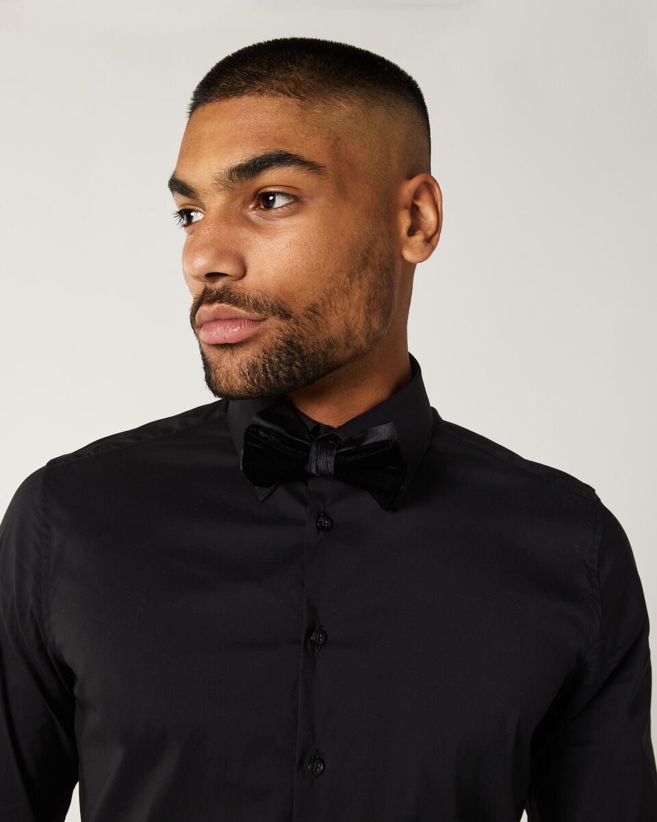 Mens Black Long Sleeve Shirt